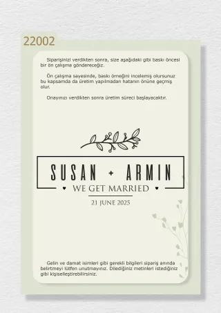 Çiçek Desenli, “Get Married” ve İsimlerinizin Yazılı Olduğu Gelin Arabası Stickerı