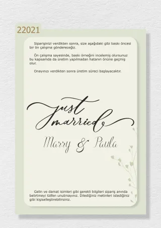 “Just Married” ve İsimlerinizin Yazılı Olduğu Gelin Arabası Stickerı