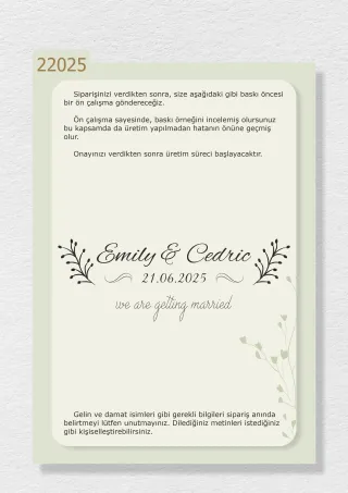 Çiçek Desenli, “We Are Getting Married” ve İsimlerinizin Yazılı Olduğu Gelin Arabası Stickerı