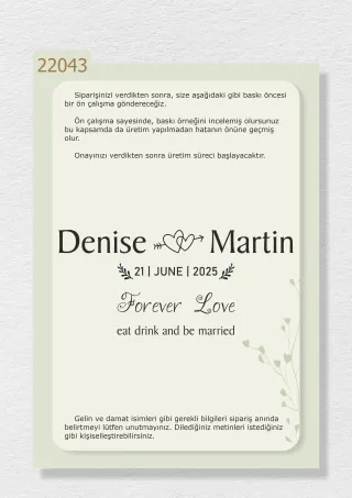 “Forever Love” ve İsimlerinizin Yazılı Olduğu Gelin Arabası Stickerı