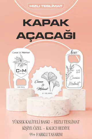 Baskılı Kişiselleştirilmiş Kapak Açacağı 99+ Eşsiz Tasarım Seçeneği İle
