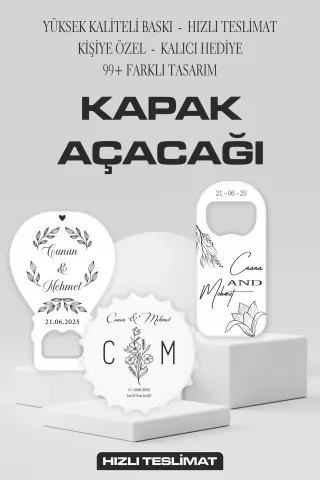 Baskılı Kişiselleştirilmiş Kapak Açacağı 99+ Eşsiz Tasarım Seçeneği İle