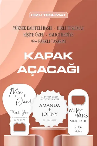 Baskılı Kişiselleştirilmiş Kapak Açacağı 99+ Eşsiz Tasarım Seçeneği İle