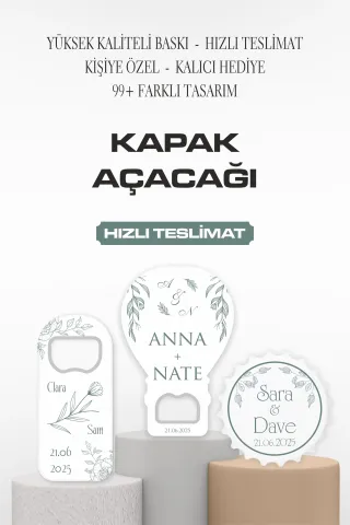 Baskılı Kişiselleştirilmiş Kapak Açacağı 99+ Eşsiz Tasarım Seçeneği İle